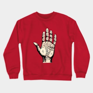 Palmistry Hand Crewneck Sweatshirt